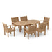 Solid Teak Outdoor Dining Set - Bahama (Table) & Sahara (6 Chairs) - Teak HQ™