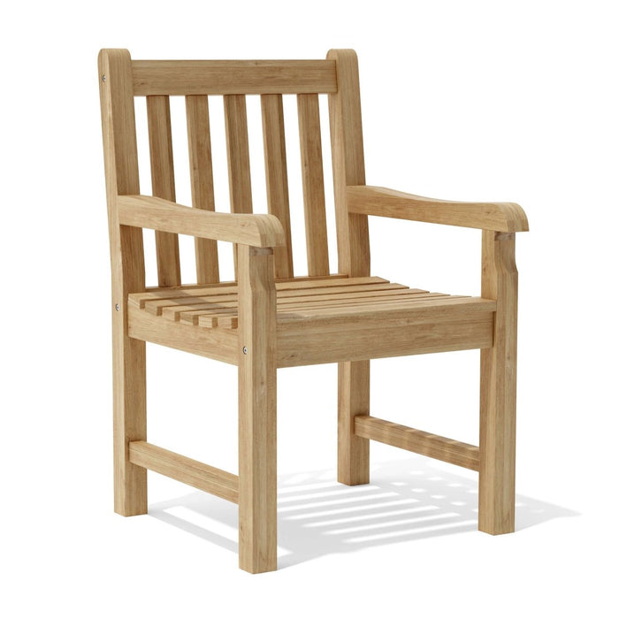 Solid Teak Outdoor Dining Table Set - Windsor (Table) & Classic (4 Chairs) - Teak HQ™