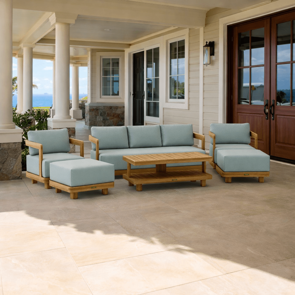 Solid Teak Outdoor Furniture - Granada 6 - Piece Set - Teak HQ™