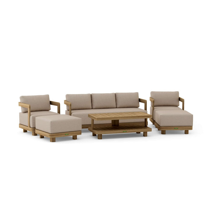 Solid Teak Outdoor Furniture - Granada 6 - Piece Set - Teak HQ™