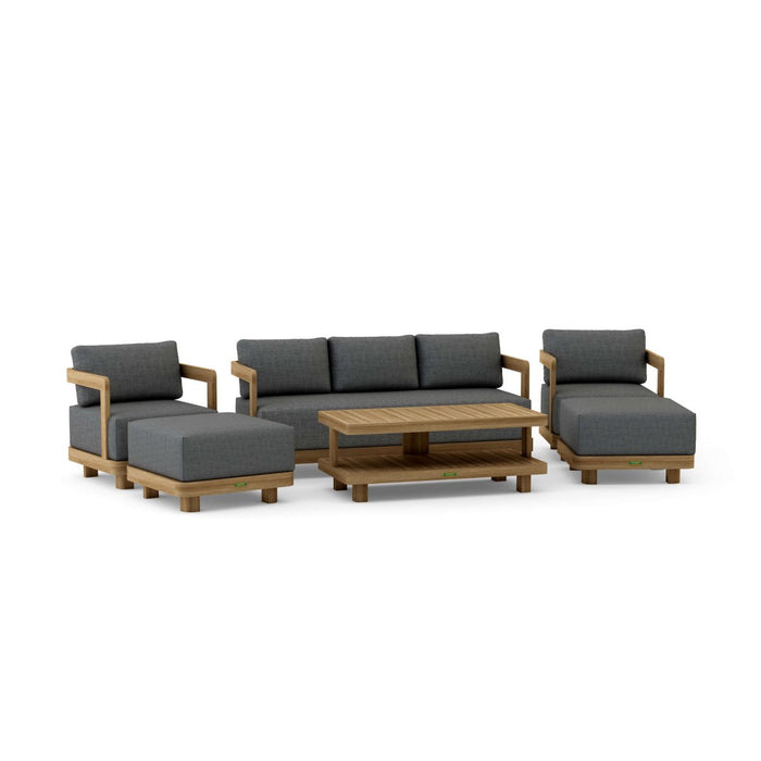 Solid Teak Outdoor Furniture - Granada 6 - Piece Set - Teak HQ™