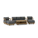 Solid Teak Outdoor Furniture - Granada 6 - Piece Set - Teak HQ™