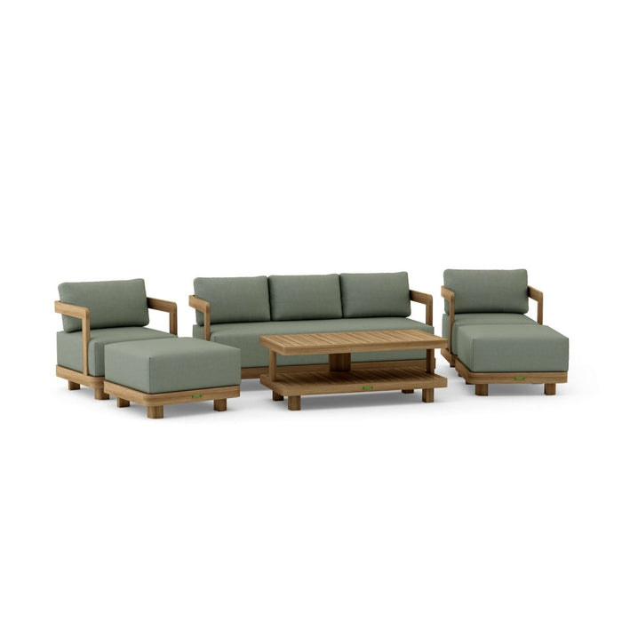 Solid Teak Outdoor Furniture - Granada 6 - Piece Set - Teak HQ™