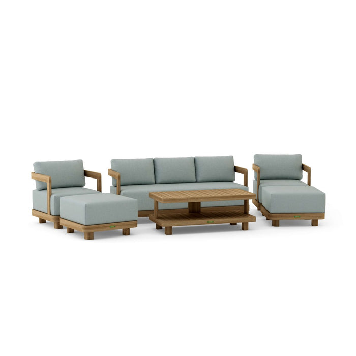 Solid Teak Outdoor Furniture - Granada 6 - Piece Set - Teak HQ™