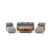 Solid Teak Outdoor Furniture - Granada 6 - Piece Set - Teak HQ™