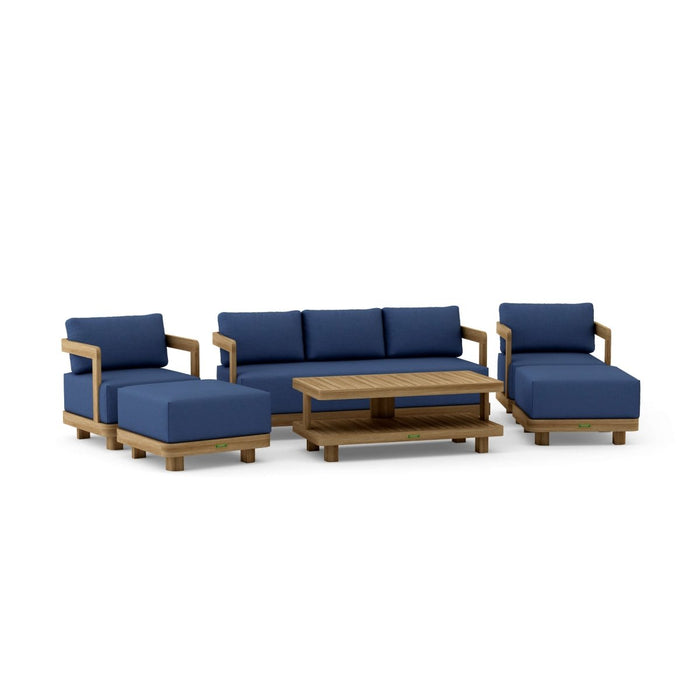 Solid Teak Outdoor Furniture - Granada 6 - Piece Set - Teak HQ™