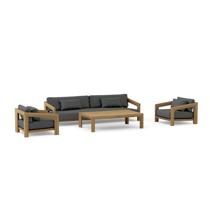 Solid Teak Patio Furniture - Smyrna 4 - Piece Set - Teak HQ™