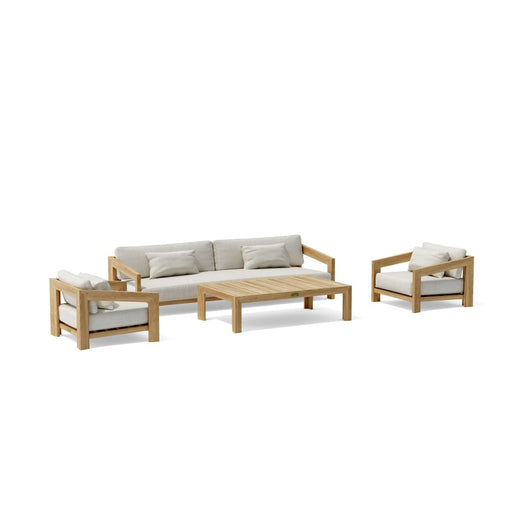 Solid Teak Patio Furniture - Smyrna 4 - Piece Set - Teak HQ™