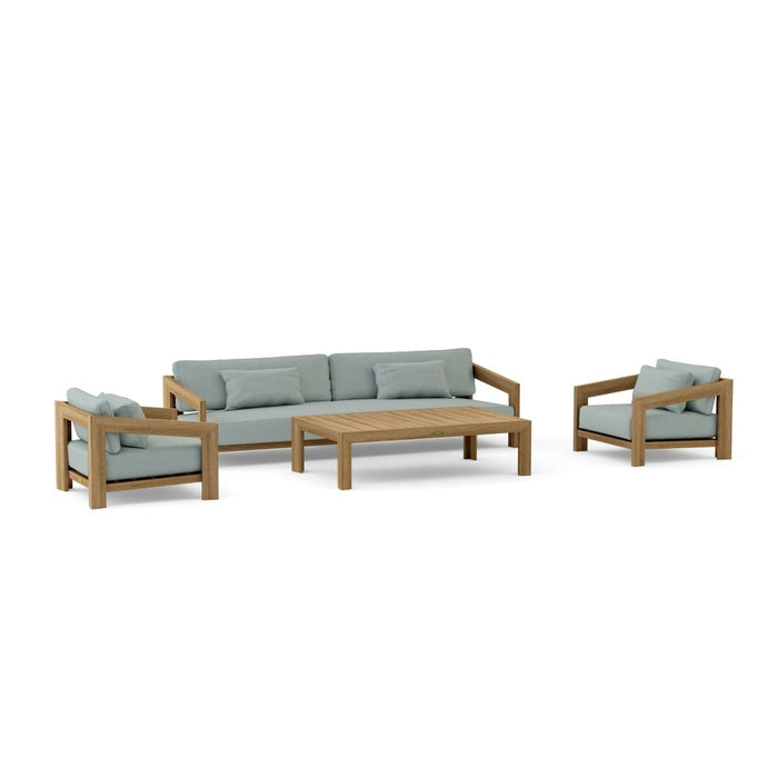 Solid Teak Patio Furniture - Smyrna 4 - Piece Set - Teak HQ™
