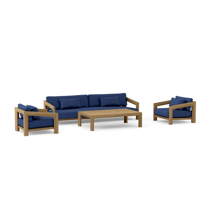 Solid Teak Patio Furniture - Smyrna 4 - Piece Set - Teak HQ™