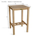 Square Teak Bar Table (27" Square) - Avalon - Teak HQ™
