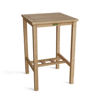 Square Teak Bar Table (27" Square) - Avalon