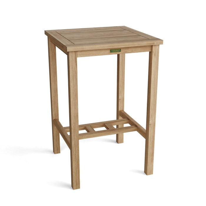 Square Teak Bar Table (27" Square) - Avalon - Teak HQ™