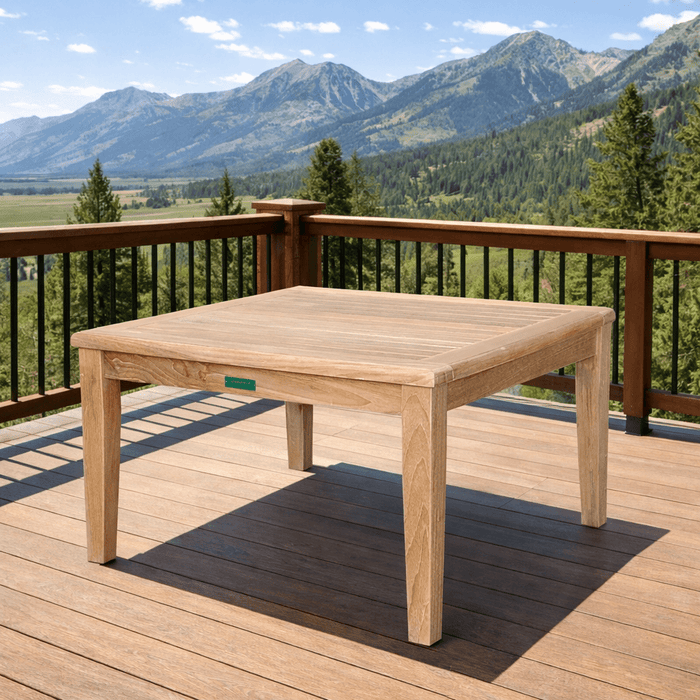 Square Teak Coffee Table (32" Square) - Brianna - Teak HQ™