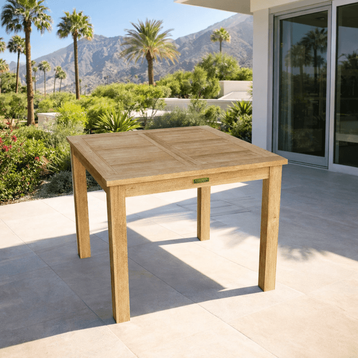 Square Teak Dining Table (35" Square) - Bahama - Teak HQ™