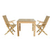 Square Teak Table / Chairs - Bahama (Table) & Classic (2 Chairs) - Teak HQ™