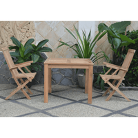 Square Teak Table / Chairs - Bahama (Table) & Classic (2 Chairs)