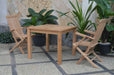 Square Teak Table / Chairs - Bahama (Table) & Classic (2 Chairs) - Teak HQ™