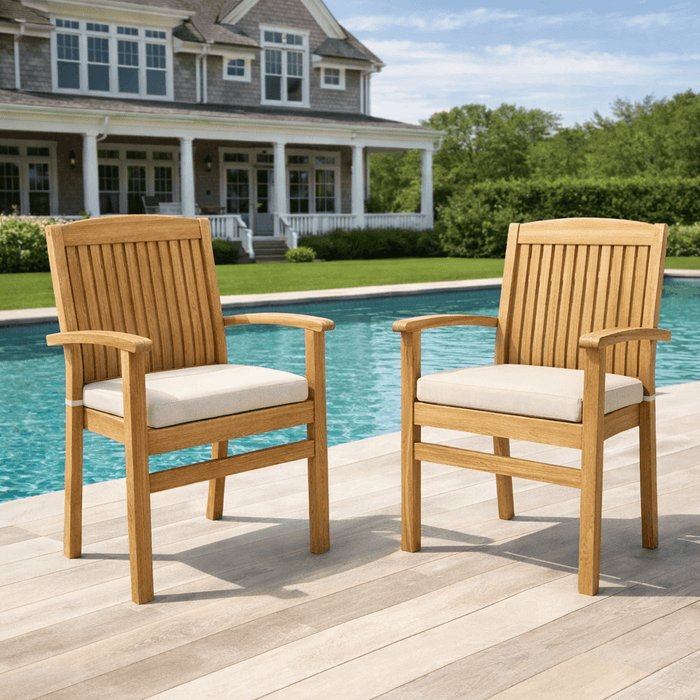 Stackable Teak Chairs - Sahara - Teak HQ™