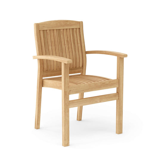 Stackable Teak Chairs (Set of 4) - Sahara - Teak HQ™
