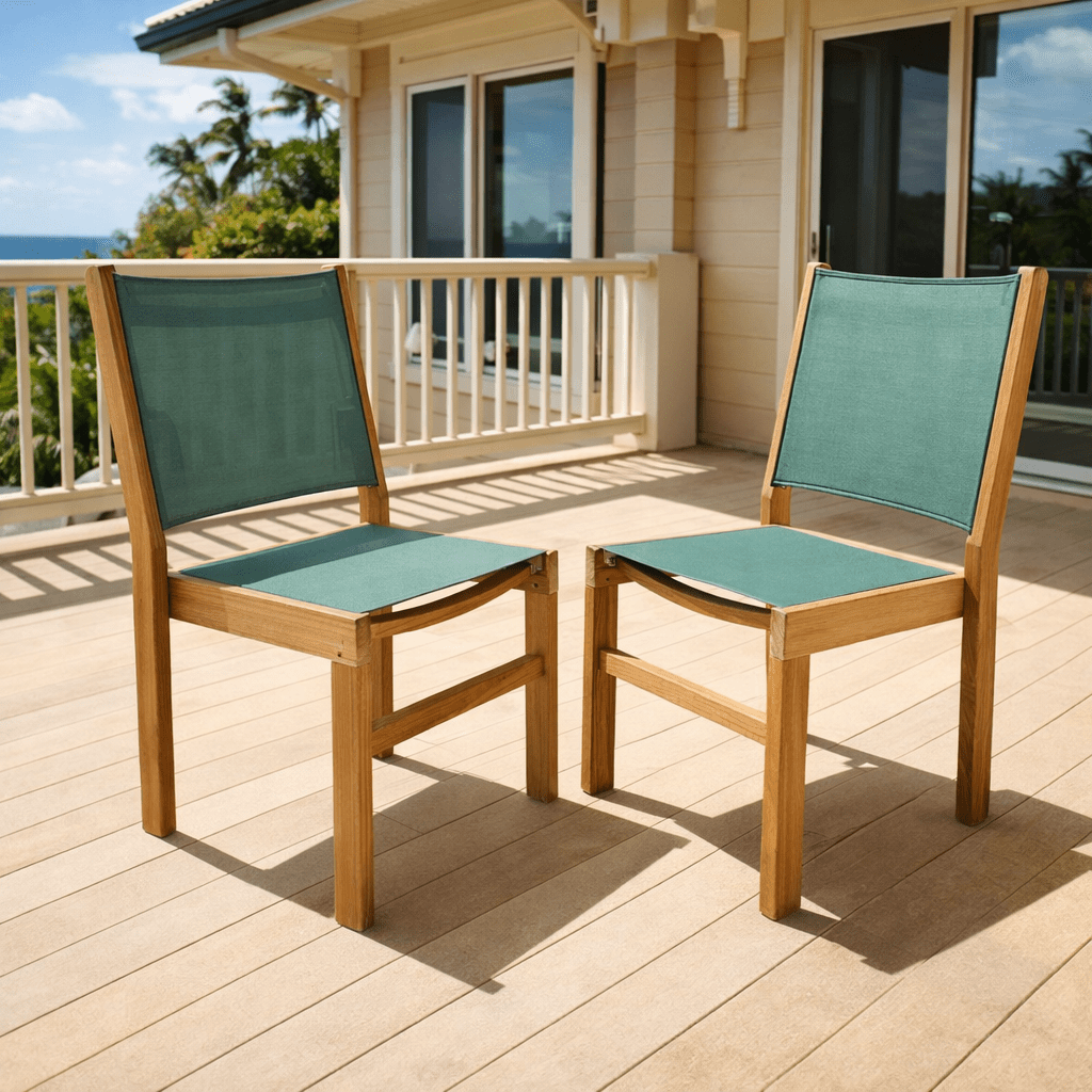 Stackable Teak Side Chair - Captiva - Teak HQ™