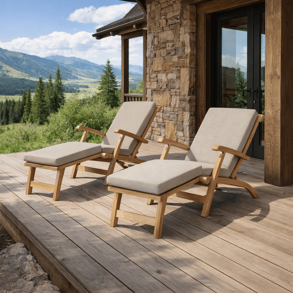Steamer Deck Chair - Royal - Teak HQ™