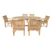 Teak 7 - Piece Outdoor Dining Set - Bahama (Table) & Sahara (Chairs) - Teak HQ™