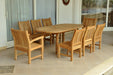 Teak 9 - Piece Dining Set - Bahama (Table) & Sahara (Chairs) - Teak HQ™