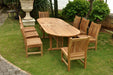 Teak 9 - Piece Outdoor Dining Set - Sahara - Teak HQ™