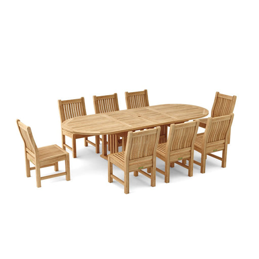 Teak 9 - Piece Outdoor Dining Set - Sahara - Teak HQ™