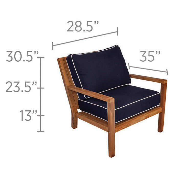 Teak Arm Chair - Coastal - Teak HQ™