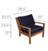 Teak Arm Chair - Coastal - Teak HQ™