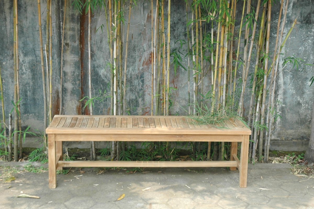 Teak Backless Bench (3 - Seater) - Casablanca - Teak HQ™
