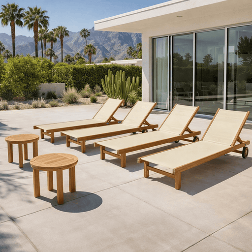 Teak Backyard Furniture - Sundaze & Miami 6 - Piece Set - Teak HQ™
