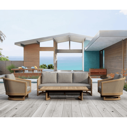 Teak Balcony Furniture - Catania 4 - Piece Set - Teak HQ™