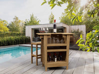 Teak Bar-Height Bistro Set - Montego