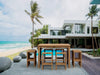 Teak Bar - Height Patio Set - Windsor (Table) & Montego (8 Bar Stools) - Teak HQ™