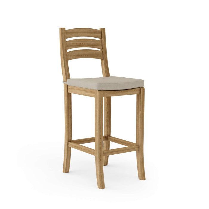 Teak Bar Stool With Back - Mandalay - Teak HQ™