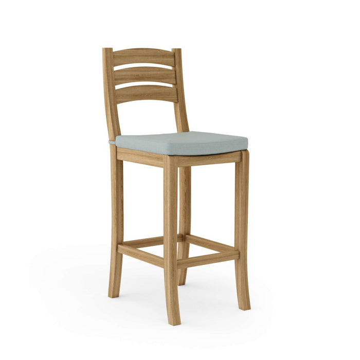 Teak Bar Stool With Back - Mandalay - Teak HQ™