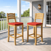 Teak Bar Stool With Back - Mandalay - Teak HQ™