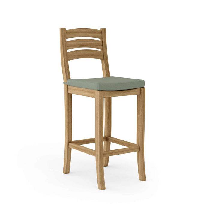 Teak Bar Stool With Back - Mandalay - Teak HQ™