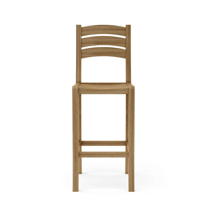 Teak Bar Stool With Back - Mandalay - Teak HQ™