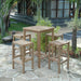 Teak Bar Table and Chairs - Avalon (Table) & Montego (4 Bar Stools) - Teak HQ™