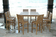 Teak Bar Table Set - Windsor (Table) & Avalon (8 Chairs) - Teak HQ™