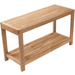 Teak Bath/Spa Bench With Lower Shelf - Santori - Teak HQ™