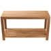 Teak Bath/Spa Bench With Lower Shelf - Santori - Teak HQ™