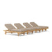 Teak Beach Chairs Set - Capri 4 - Piece Lounger Set - Teak HQ™
