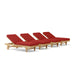 Teak Beach Chairs Set - Capri 4 - Piece Lounger Set - Teak HQ™