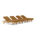 Teak Beach Chairs Set - Capri 4 - Piece Lounger Set - Teak HQ™