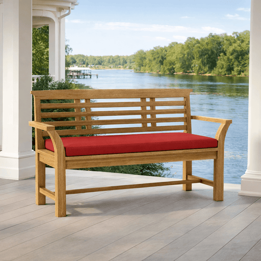 Teak Bench With Back (3 - Seater) - Sakura - Teak HQ™